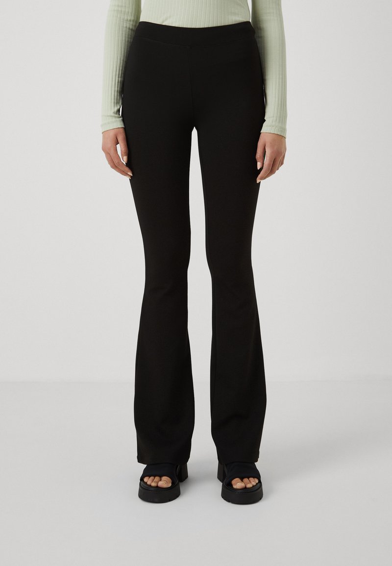 Gina Tricot Tall FLARE TROUSERS - Broek - black