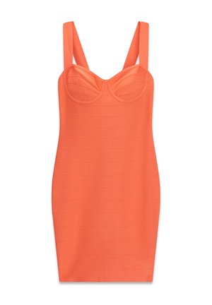 MARCIANO BY GUESS, MARCIANO BANDAGE-MIDI KLEID - Etuikleid - korallenrot