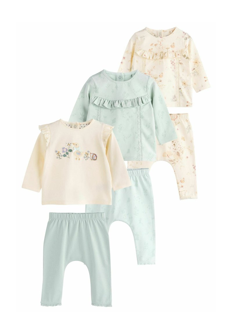 Next 6 PIECE SET - REGULAR FIT - Leggingsit - green white duck