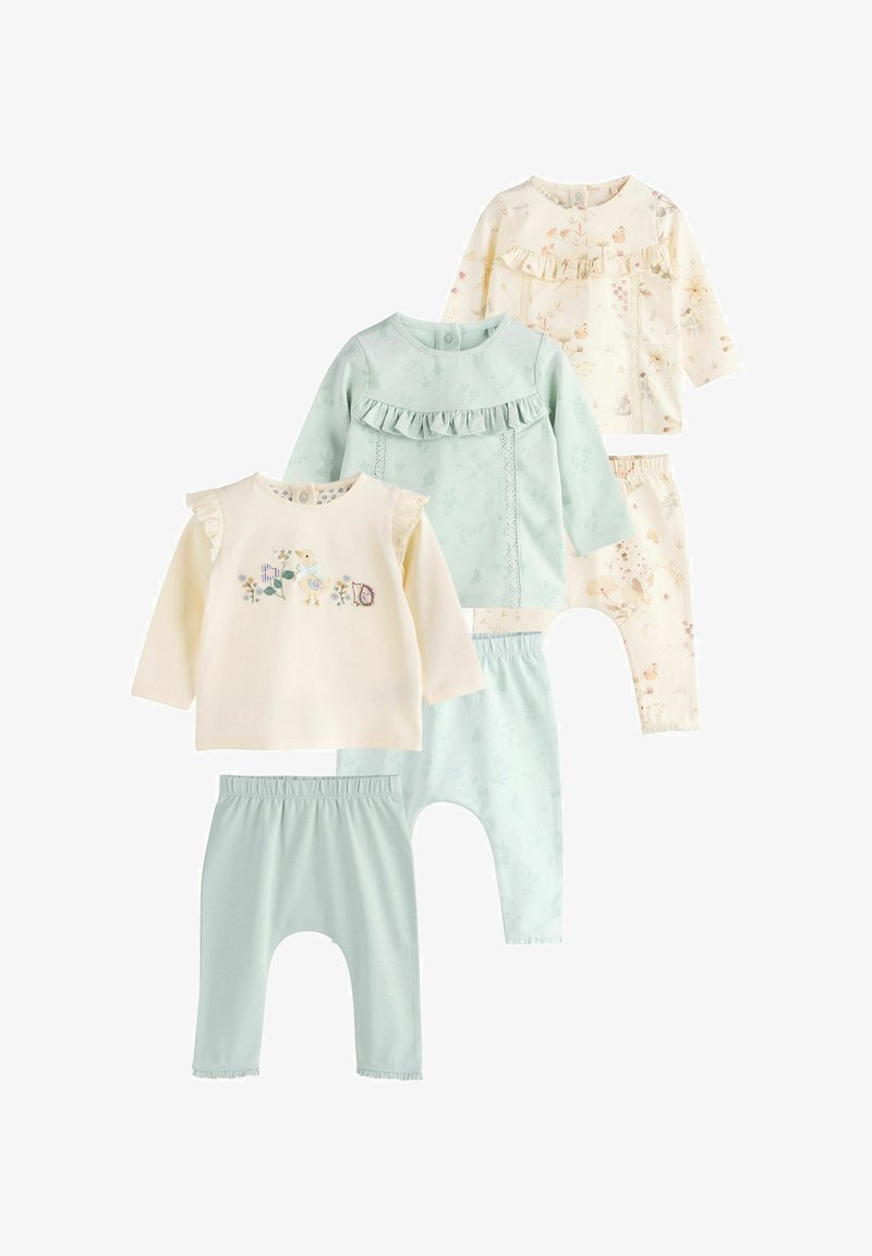 Next 6 PIECE SET - REGULAR FIT - Leggings - Hosen - green white duck