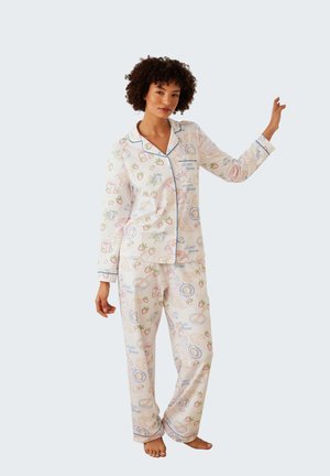 BREAKFAST LONG SET - Pyjamas - white