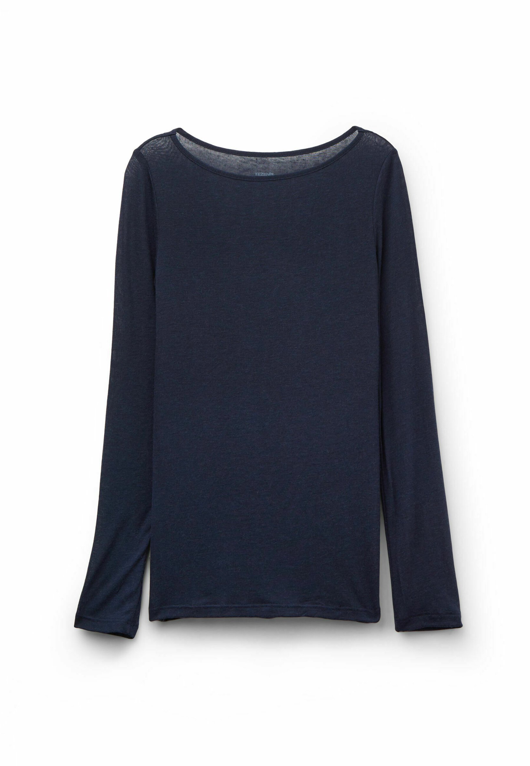Tezenis LIGHTWEIGHT BOAT NECK - Long-sleeved top - Blue/blue - Zalando