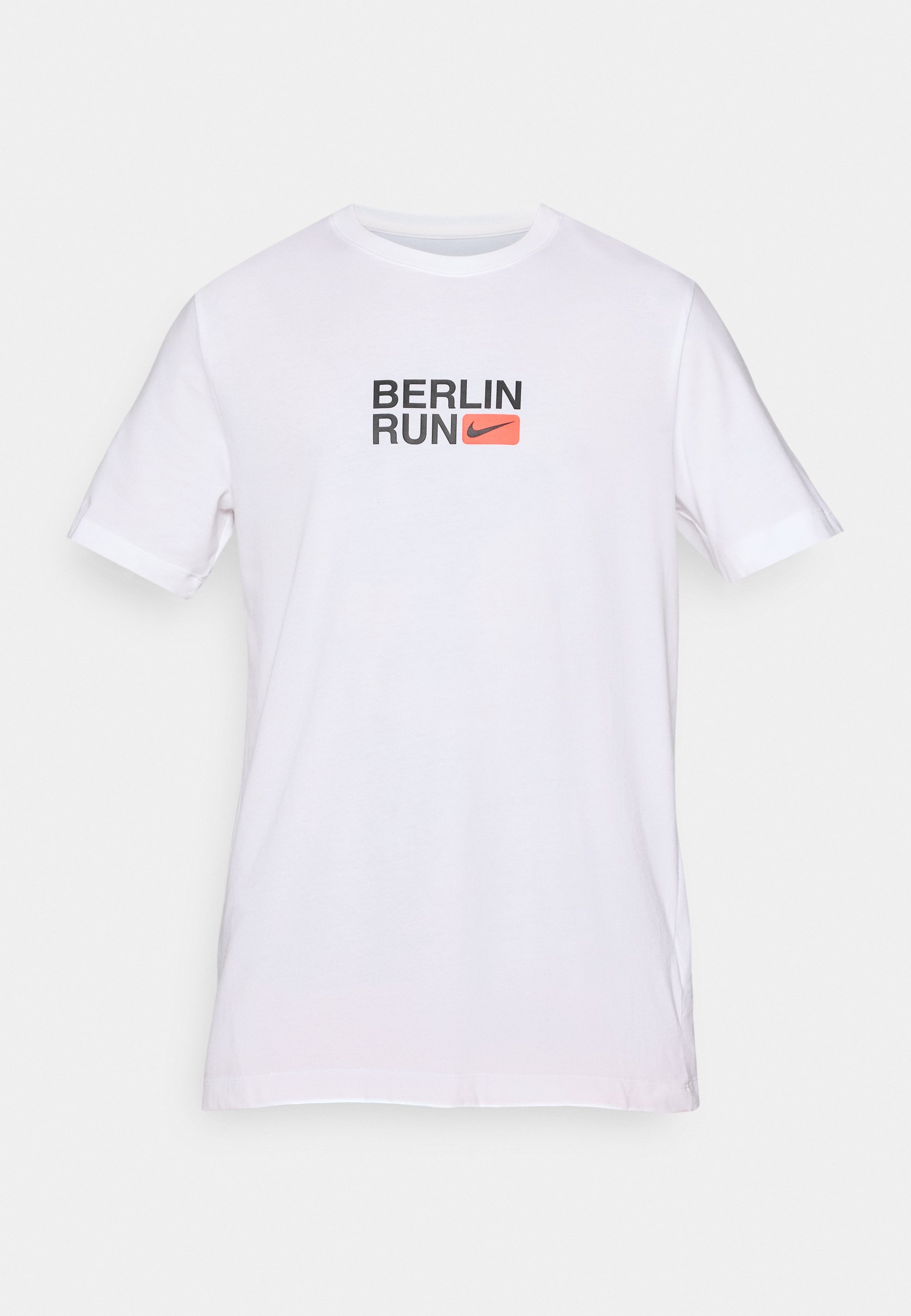 white and bright crimson nike shirt