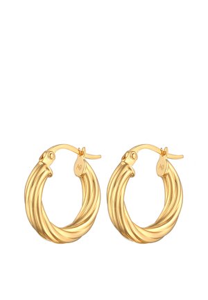 Elli TWISTED LOOK - Oorbellen - gold-coloured