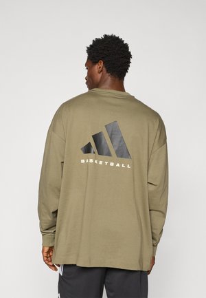 adidas Performance TEE - Long sleeved top - olive strata