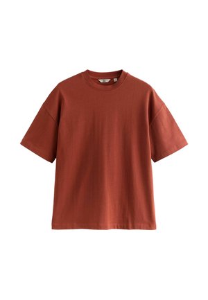 OVERSIZED - EDIT HEAVYWEIGHT - Paprasti marškinėliai - rust red