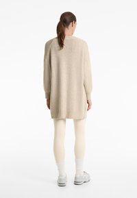 OYSHO LONG RIB KNIT - Jopica - stone