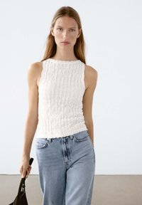 Massimo Dutti - GATHERED  - Top - white Thumbnail-Bild 1