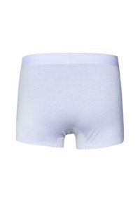 Fehér pamut boxer alsónadrág sima derékpánttal, hátul kivágott részlettel. Puha tapintás és letisztult dizájn.