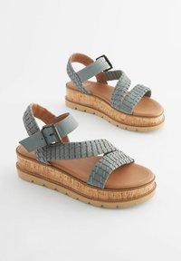 Next FOREVER COMFORT- REGULAR FIT - Sandály na klínu - blue
