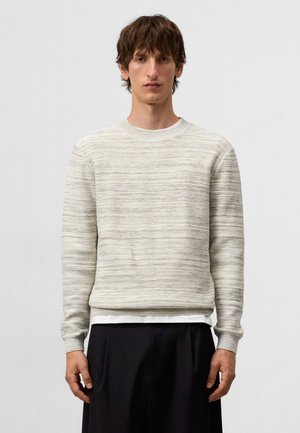 CREW - Strickpullover - taupe ecru