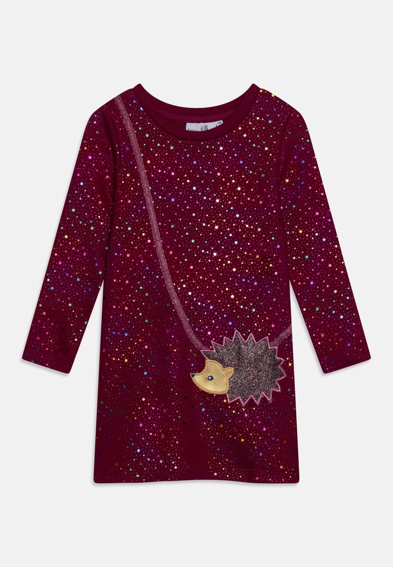 happy girls DRESS COLOURFUL PRINT - Denní šaty - berry