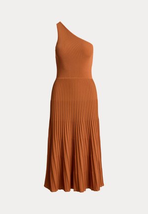 Lauren Ralph Lauren, RIBBED & PLEATED ONE-SHOULDER DRESS - Φόρεμα-πουλόβερ