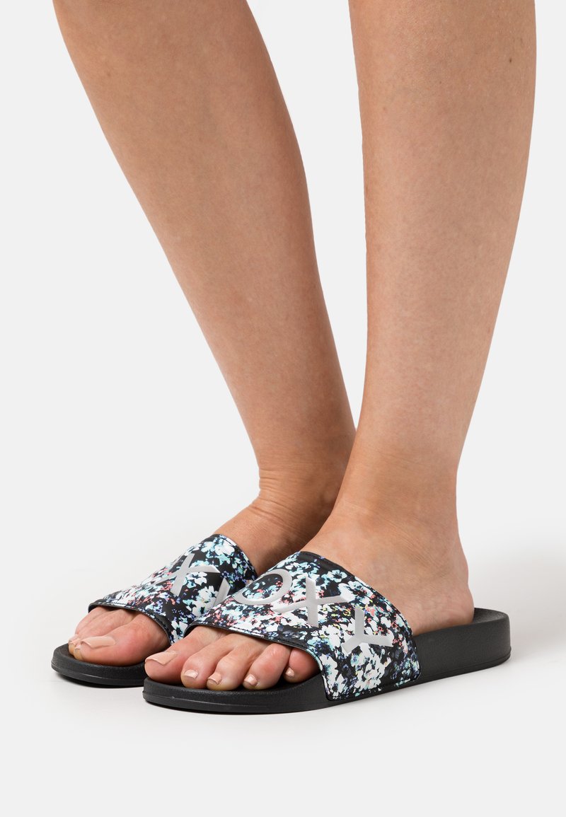 Roxy SLIPPY II - Chinelos de piscina - white/black