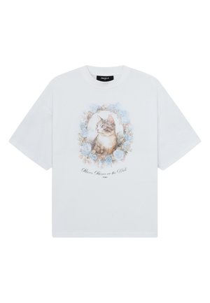 FAVELA, MIRROR MIRROR T-SHIRT - T-shirt print - white