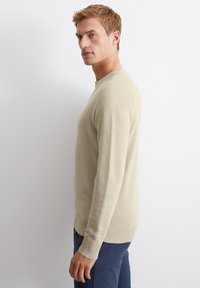Marc O'Polo CREWNECK WITH RAGLAN WAVE STRUCTURE - Strickpullover - dapple gray