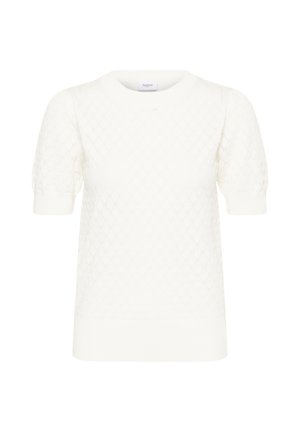 Saint Tropez, MILASZ NEEDLEDROP SS PULLOVER - Trükipildiga T-särk - ice