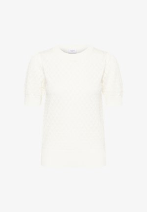 Saint Tropez, MILASZ NEEDLEDROP SS PULLOVER - Trükipildiga T-särk - ice