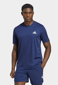adidas Performance Sport T-shirt - dark blue   white