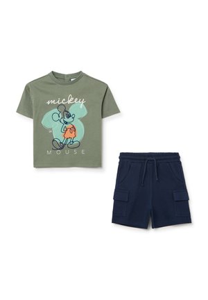 MICKEY MOUSE SET - Tracksuit bottoms - blue green