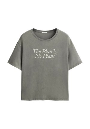 OYSHO, T-shirt imprimé - charcoal