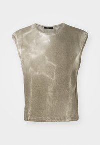 PLACEMENT DYE GLARE TANK UNISEX - Print T-shirt - sand