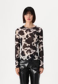 Object OBJMONTANA  - Tops ar garām piedurknēm - black