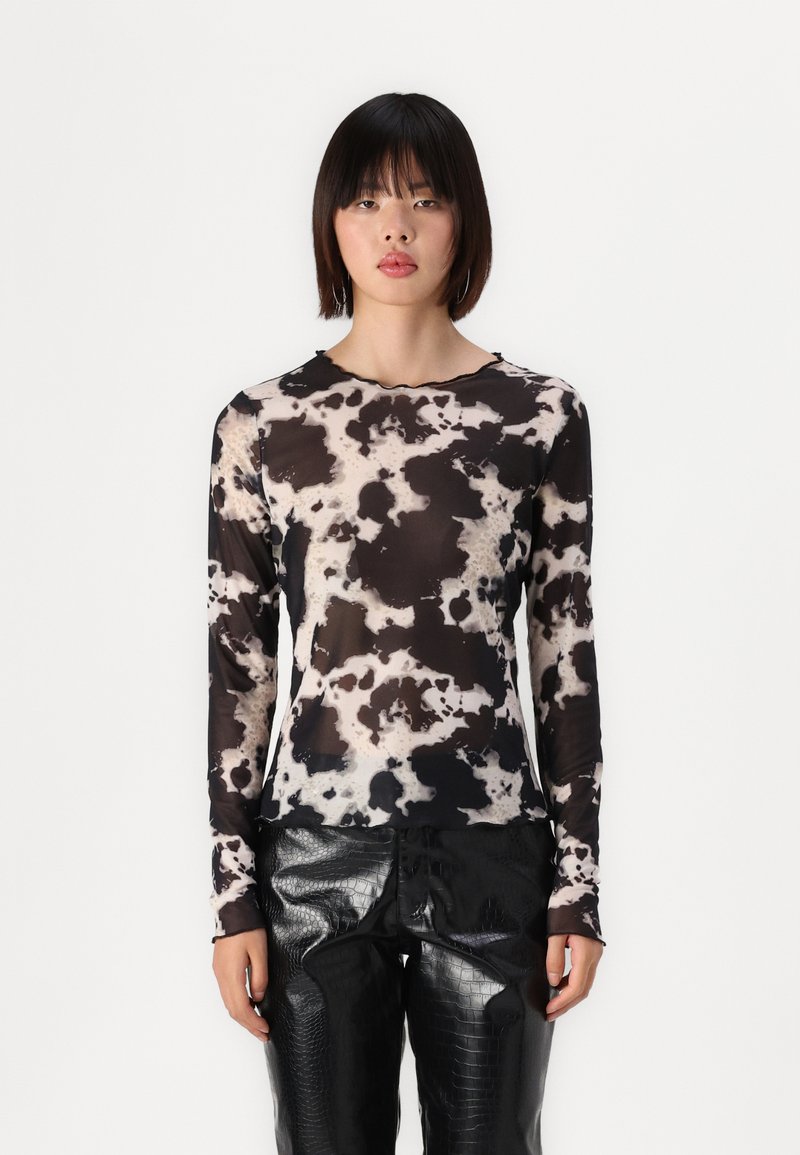Object OBJMONTANA  - Tops ar garām piedurknēm - black