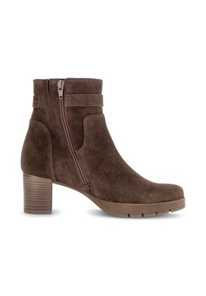 Gabor, GABOR ELEGANTE STIEFELETTE - Enkellaarsjes met plateauzool - cacao bronce