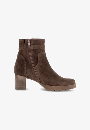 Gabor, GABOR ELEGANTE STIEFELETTE - Enkellaarsjes met plateauzool - cacao bronce