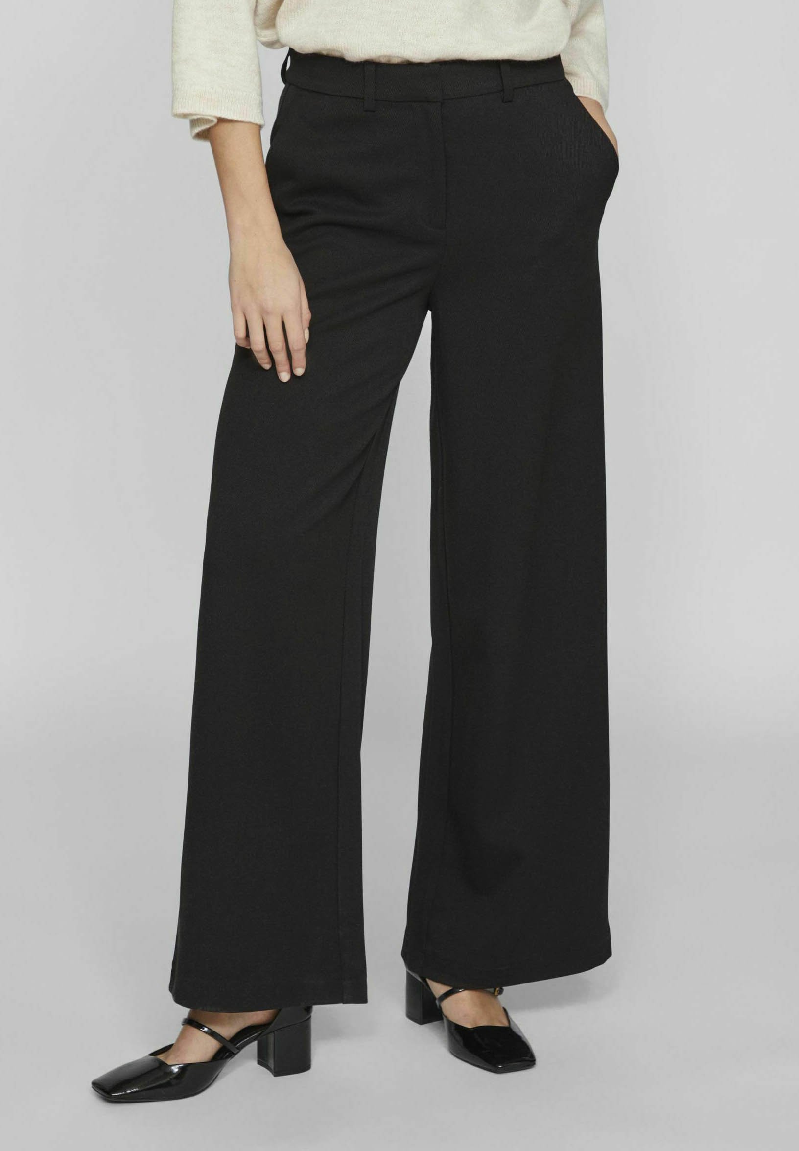 Duohropke Leoparden Hose Damen - Weite Bein Freizeithose Mit High Waist