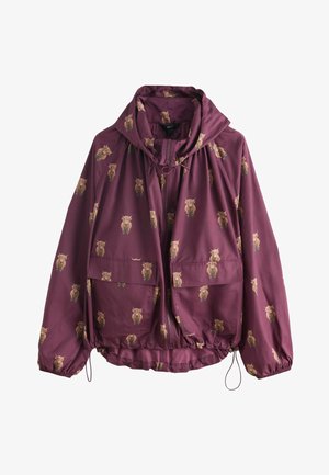 Next, REGULAR FIT - HAMISH THE HIGHLAND COW SHOWER RESISTANT RAIN JACKET . - Regenjacke / wasserabweisende Jacke - burgundy