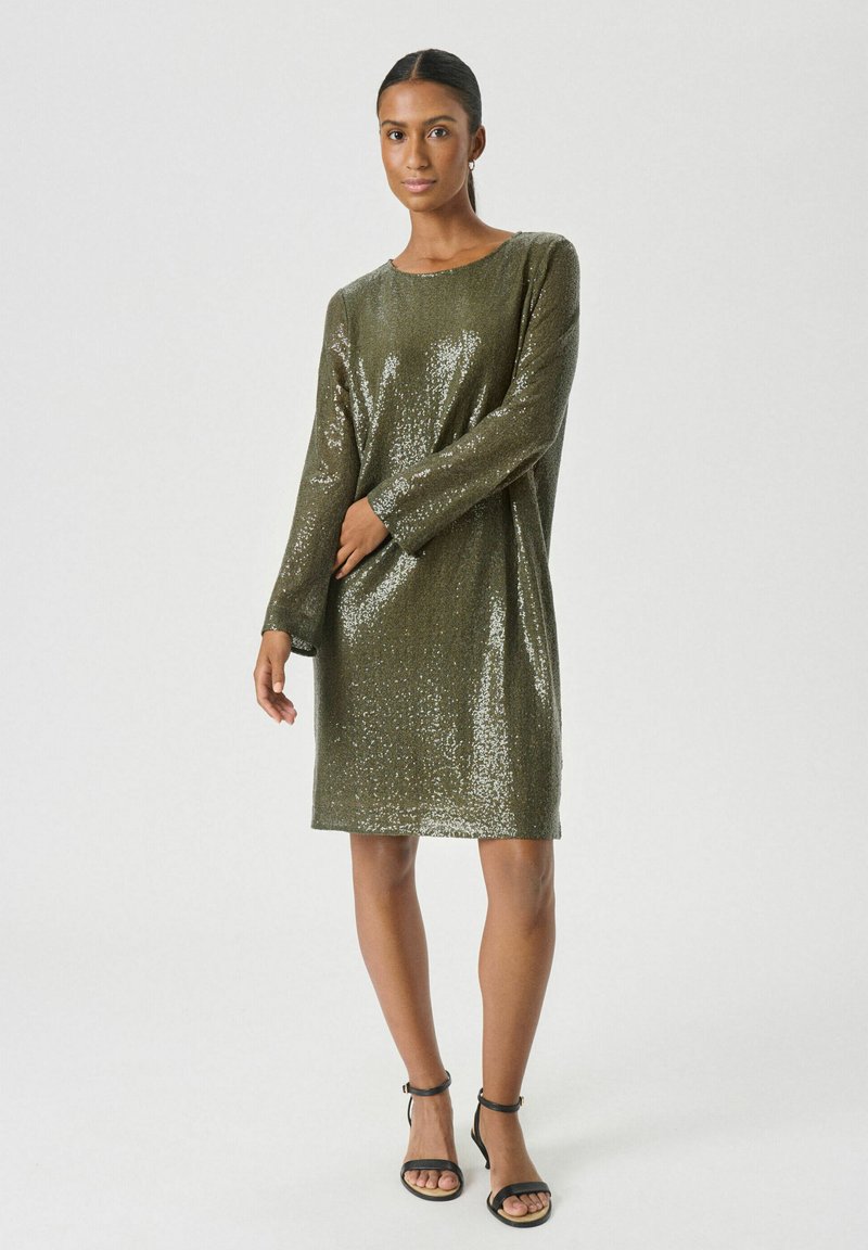 Part Two VIBBEPW DR - Cocktail dress / Party dress - green sequins/green