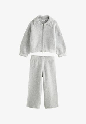Next, KNITTED HOODIE & TROUSERS SET - Cardigan - grey