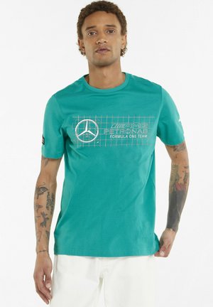 T-shirt con stampa - spectra green