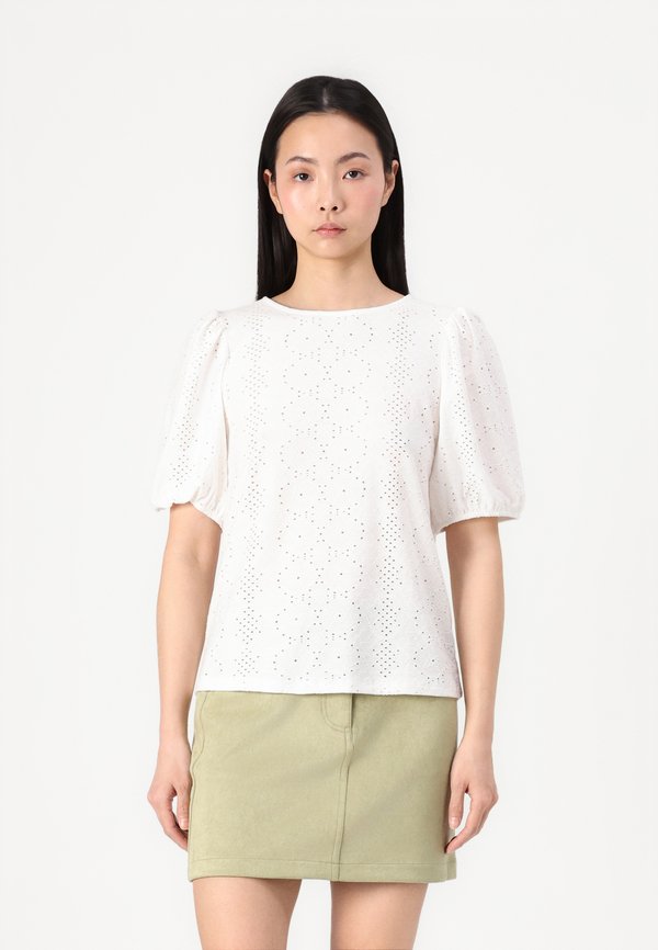 VIKALLY O-NECK - Bluse - optical snow