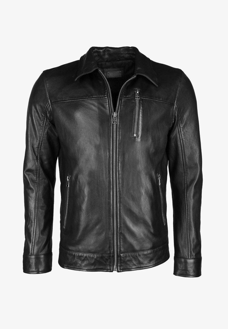 JCC MIT STEHKRAGEN Leren Jas Black zwart Zalando nl jcc-mit-stehkragen-leren-jas-black-zwart-zalando-nl