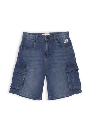 BERMUDA - Shorts di jeans - blu denim
