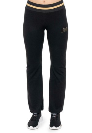 LEONE 1947, TROUSERS - Pantalon de survêtement - black-light grey solid