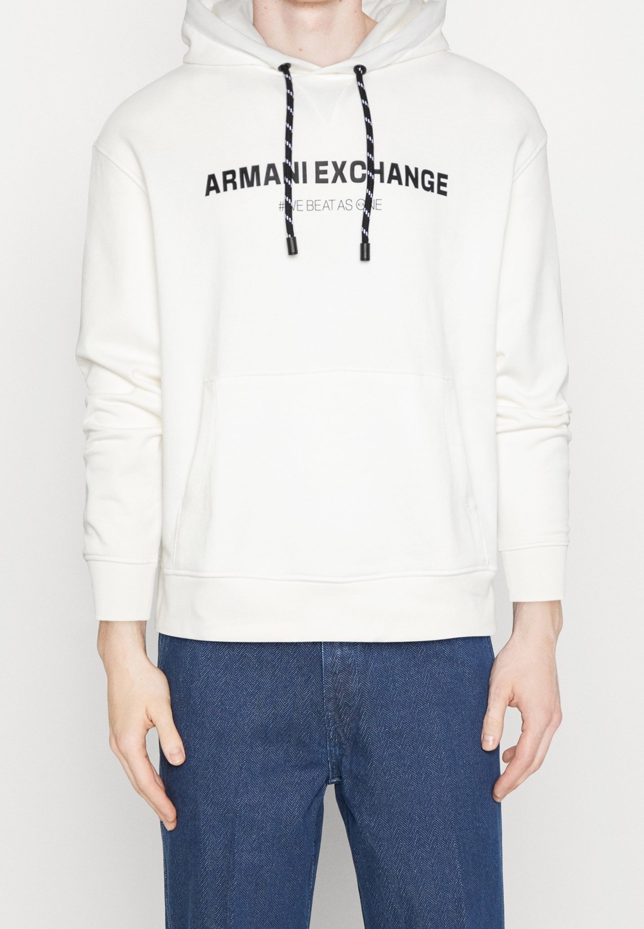 Armani Exchange Hoodie off-white (Pre-owned) Zalando