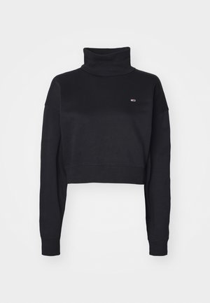 Tommy Jeans MOCK NECK  - Sportinis megztinis - black