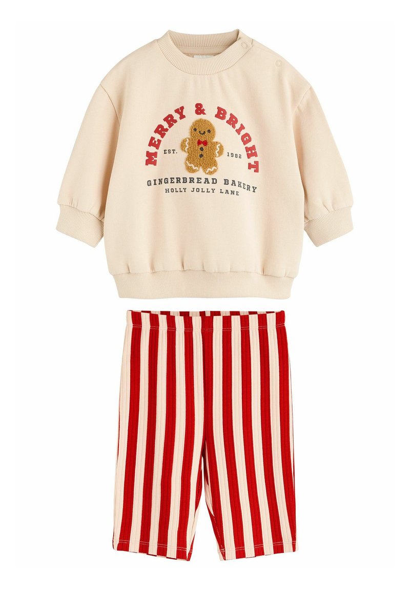 Next REGULAR FIT - CHRISTMAS COST AND JOGGERS SET - Housut - neutral gingerbread