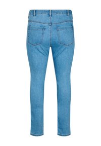 Zizzi AMY MIT HOHER TAILLE - Traperice uskog kroja - light blue