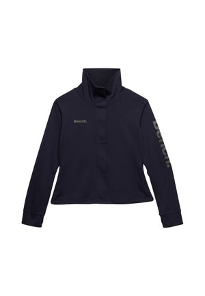 Bench, BENCH X SUPERDRY &AMP; CO BENCH FUNNEL TRACK TOP - Sweater met rits - crt navy moonmist