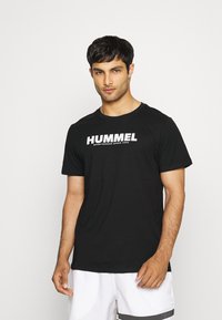 Hummel LEGACY 2 PACK - T-shirts print - black/grey melange