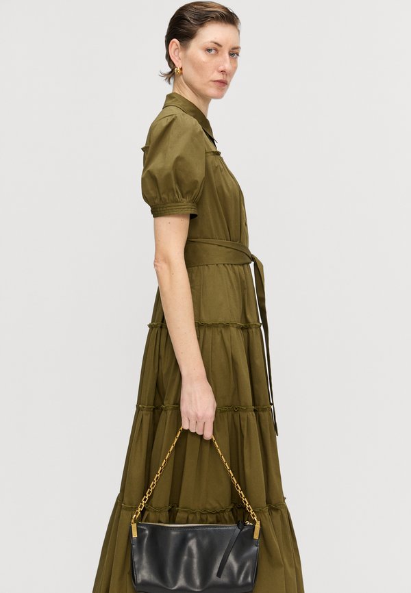 QUEENA DRESS - Shirt dress - dark olive4