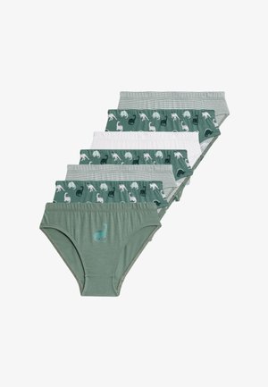 Marks & Spencer 7PK PURE DINOSAUR & STRIPED - Slip - green mix