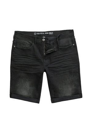 JP1880, DENIM BERMUDA SHORTS FLEXNAMIC®, DENIM, 5-POCKET, DESTROYED - Denimshorts - black