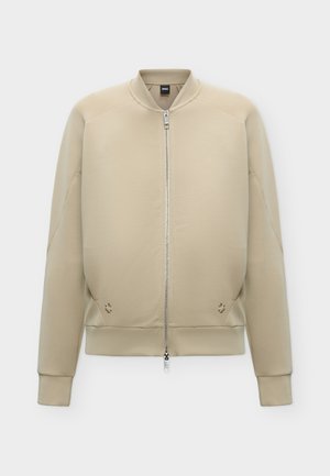 BOSS, ESSABA - Sweat zippé - beige overflow
