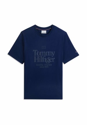 Tommy Hilfiger, TOMMY HILFIGER TONAL GRAPHIC JERSEY T-SHIRT - T-Shirt print - carbon navy